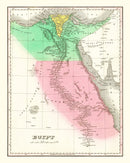 Vintage Map of Egypt 1831