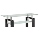 Randall - 1 Shelf Rectangular Sofa Table - Black by HouseOfZazla