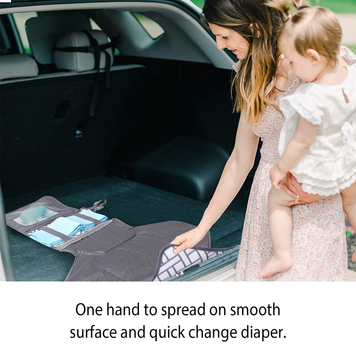 Foldable Baby Diaper Changing Pad Portable Diaper Changing Station Waterproof Nappy Changing Travel Mat, photo 7 of 8