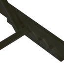 Black Acacia Wood Chaise Lounge by HouseOfZazla