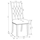 Tufted Rolled Backrest Side Chairs (Set of 2) by HouseOfZazla