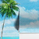 Tropical Palm Tree Wall Mural – Beach Shore Painting.