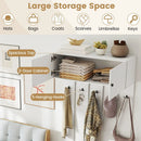 Entryway Wall Coat Rack Wall Mounted Coat Clothes Rack by LJGDeals
