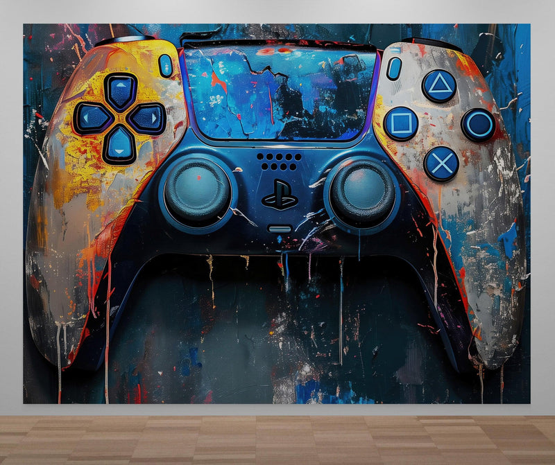 Playstation Gamer Wallpaper Mural.