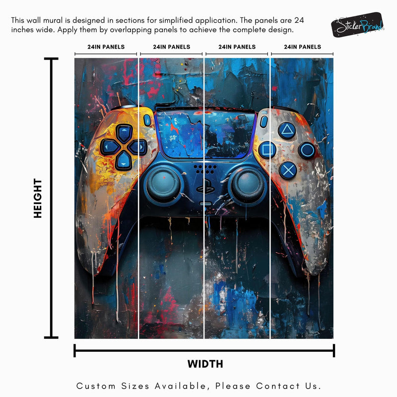 Playstation Gamer Wallpaper Mural.