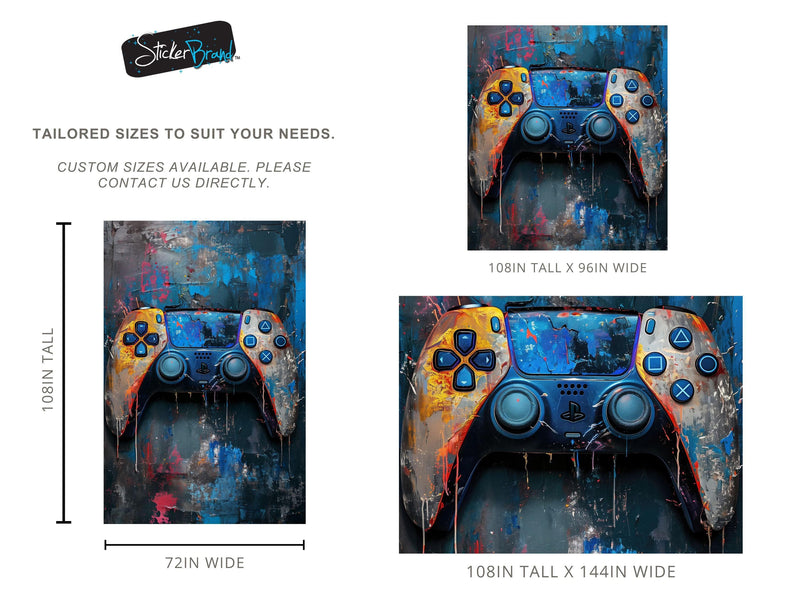 Playstation Gamer Wallpaper Mural.