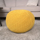 Bordeaux - Knitted Round Pouf Ottoman by Unique Piece Furniture