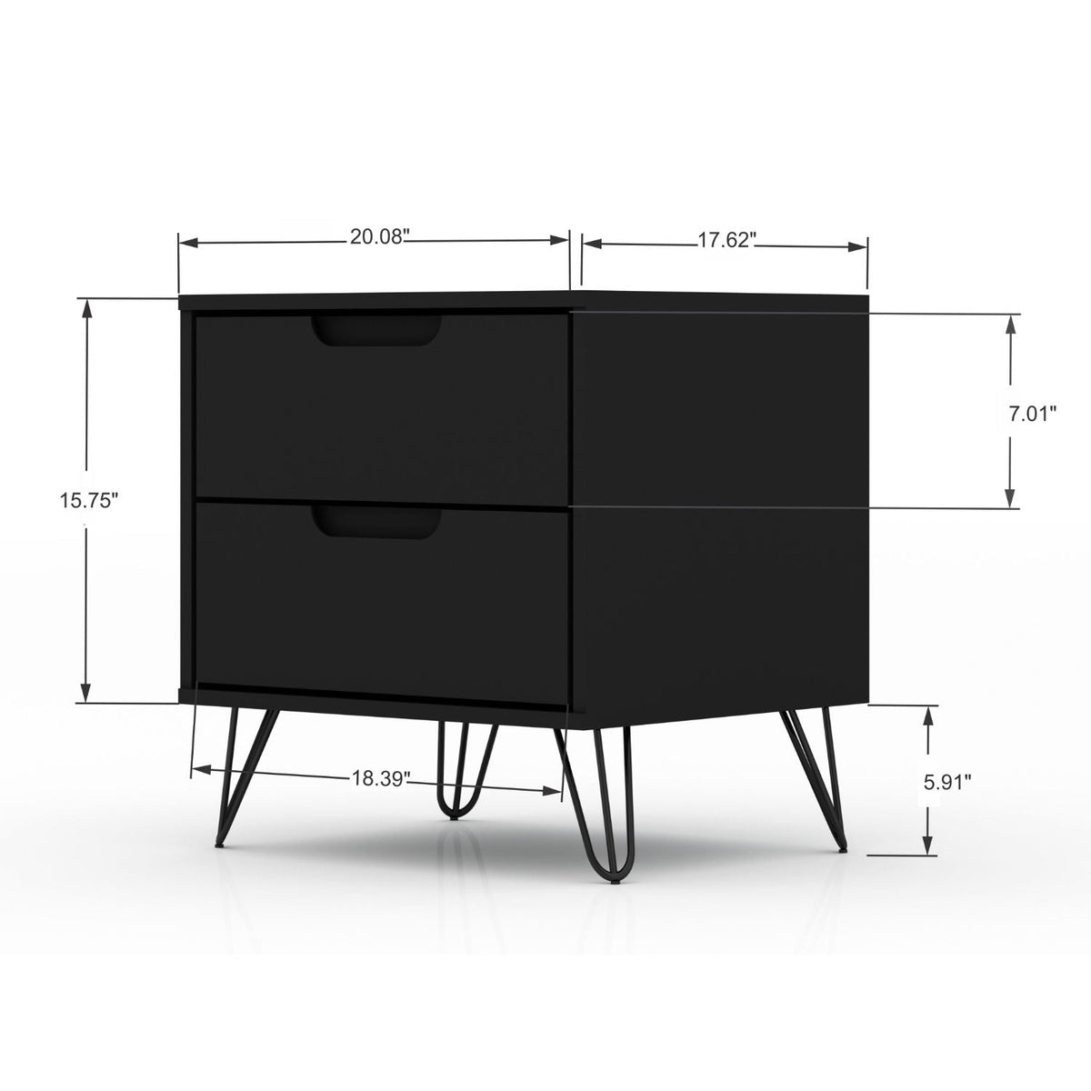 Rockefeller - 2 Drawer Nightstand, photo 34 of 40