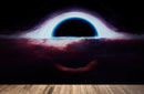 Black Hole Wall Mural – Interstellar Space Sci-Fi Wallpaper.