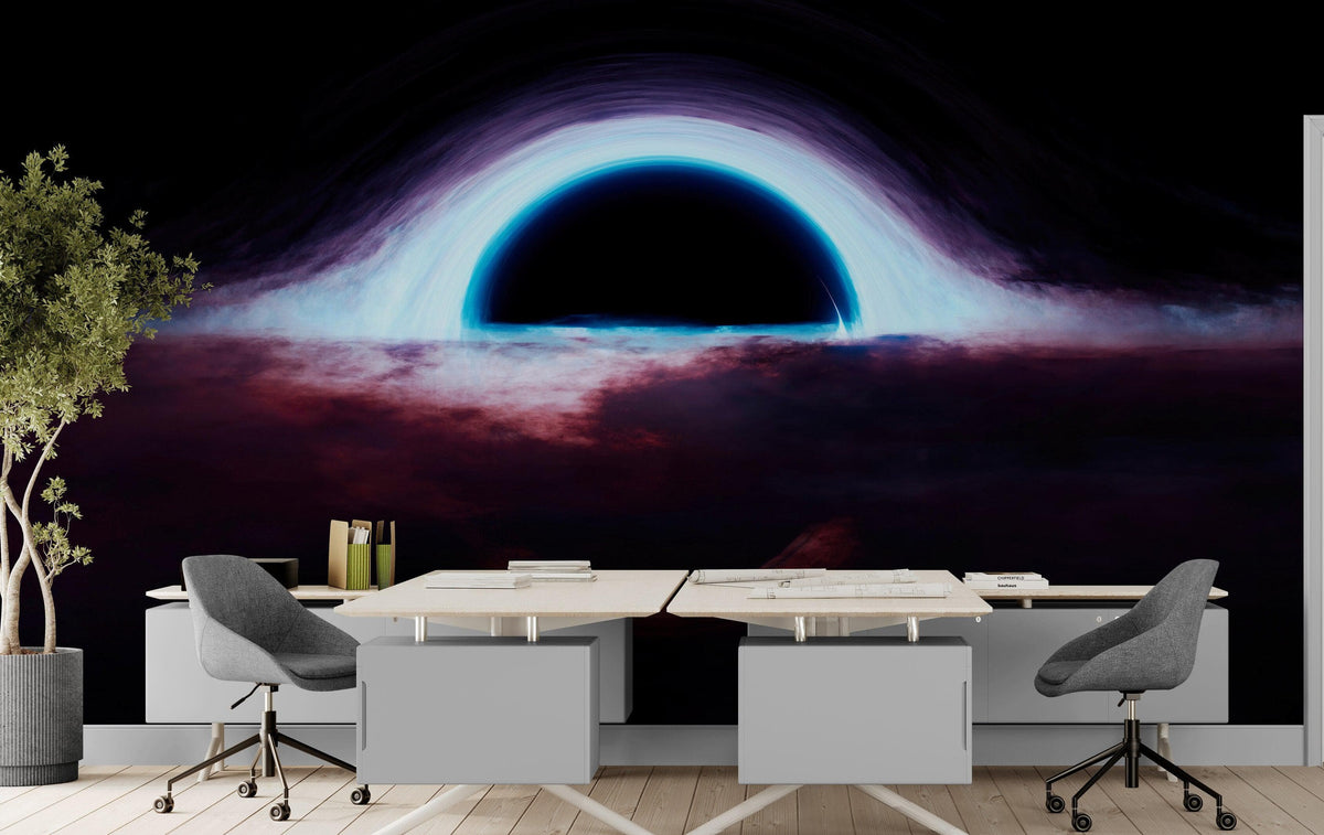 Black Hole Wall Mural – Interstellar Space Sci-Fi Wallpaper. #6919, photo 4 of 18