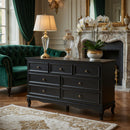 7 Drawer Dresser, Storage Chest - Black by HouseOfZazla