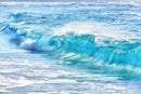 Turquoise Ocean Wave Wallpaper. Surf Ocean Wave Wall Mural.