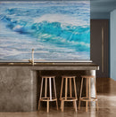 Turquoise Ocean Wave Wallpaper. Surf Ocean Wave Wall Mural.
