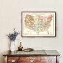 Geological Map of the United States 1882
