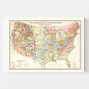 Geological Map of the United States 1882