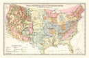 Geological Map of the United States 1882