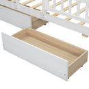 Platform Bed With LED Light, Multi Functional Headboard, Guardrail And 2 Drawers by Unique Piece Furniture
