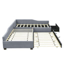 Upholstered Double Daybed With Trundle And Drawer by Unique Piece Furniture