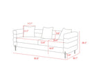 Modern Luxurious And Comfortable Upholstered Sofa by HouseOfZazla
