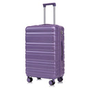 HIFINE Tourist 3-Piece ABS Spinner Wheel Luggage Set (Purple)