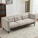 Upholstered Sofa Modern 3 Seater Sofa Couch With Tufted Design For Living Room by Unique Piece Furniture