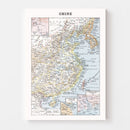 Vintage Map of China 1900