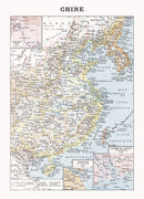 Vintage Map of China 1900