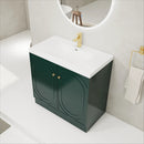 Contemporary Freestanding Bathroom Vanity With Resin Sink & Soft-Close Cabinet Doors by Unique Piece Furniture