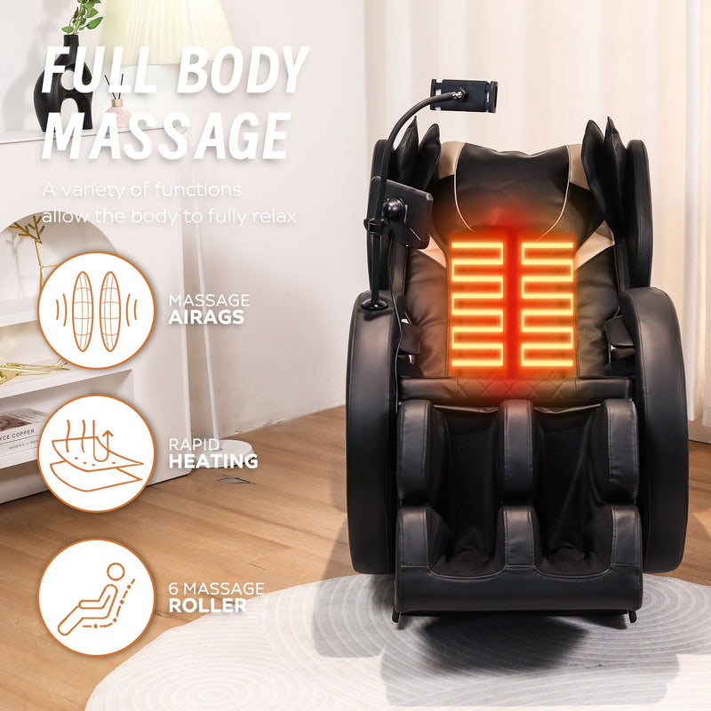 Automatic Massage Chair Recliner With Zero Gravity And Full Body Air Pressure - Black, photo 5 of 9