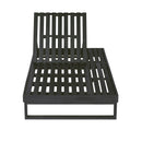 Black Acacia Wood Chaise Lounge by HouseOfZazla