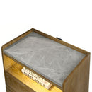 Garcia - Nightstand With LED - Light Brown by Unique Piece Furniture