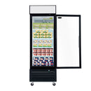 Glass Door Merchandiser Freezer Swing Door Commercial Reach-In Display Freezers With LED Top Panel Upright Freeze Storage by HouseOfZazla