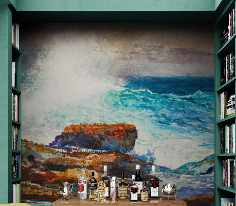 Incoming Tide by Winslow Homer Wall Mural.