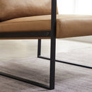 Walker Edison | Faux Leather Lounge Accent Chair