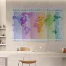 World Time Zone Wallpaper. Office Wall Mural.