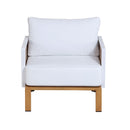 Vine - 4 Piece Outdoor Conversation Set - White by HouseOfZazla