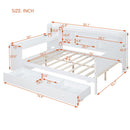 Daybed With 3 Drawers USB Ports And Desk