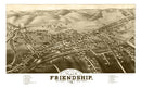 Vintage Map of Friendship, New York 1882