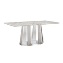 Marble Dining Table for 6 People