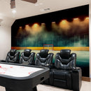 Hockey Rink Wallpaper Mural. Sports Theme Decor.