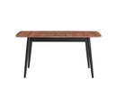 Lanae - Dining Table (Extension Bufferfly Leaf) - Natural / Black