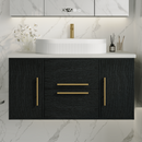 39.4 in Modern Floating Bathroom Vanity with Ceramic Sink