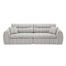 3 Seater, Couch With Throw Pillows For Living Room