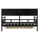 Daybed, Slat Support, With Bedside Shelves And 2 Drawers by HouseOfZazla