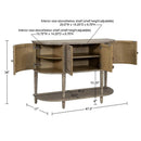 Bedford - Accent Cabinet With Lower Shelf - Natural by HouseOfZazla
