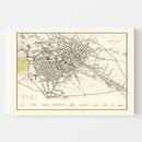 Vintage Map of Berlin, Germany 1833