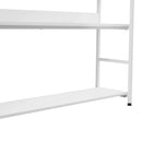 5-Tier Home Office Bookcase Open Bookshelf Storage Large 5 Shelf Bookshelf Furniture with Metal Frame, White