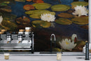 Albert Edelfelt Water Lilies Painting Wallpaper Mural.