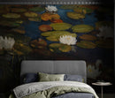 Albert Edelfelt Water Lilies Painting Wallpaper Mural.