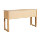 Geometric Carved Console Table With 3 Soft Close Drawers by HouseOfZazla